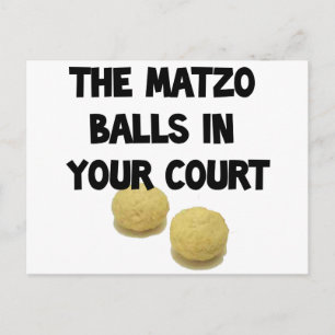Carte Postale boules matzoh