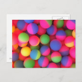 Carte Postale Boules pleines d'entrain lumineuses (Devant / Derrière)
