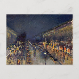 Carte Postale Boulevard Camille Pissarro Montmartre en soirée