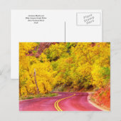 Carte Postale Boulevard d'automne (Devant / Derrière)