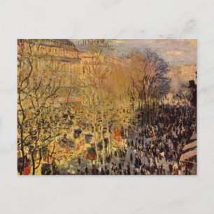 Carte Postale Boulevard des Capucines par Claude Monet, Art nouv