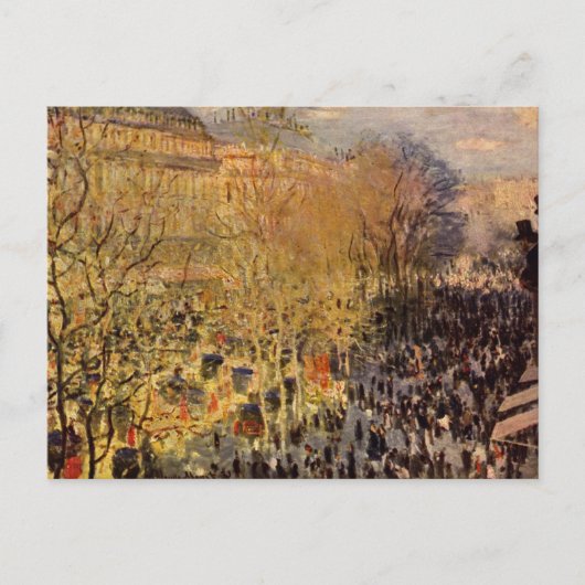 Carte Postale Boulevard des Capucines par Claude Monet, Beaux-ar (Devant)