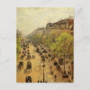 Carte Postale Boulevard Montmartre Printemps par Camille Pissarr