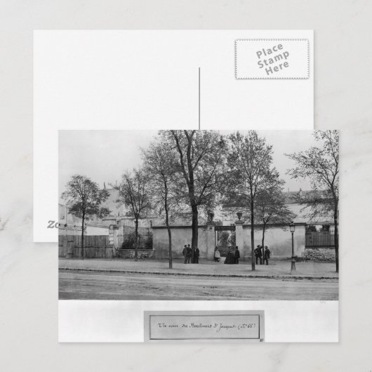 Carte Postale Boulevard Saint-Jacques (Devant / Derrière)