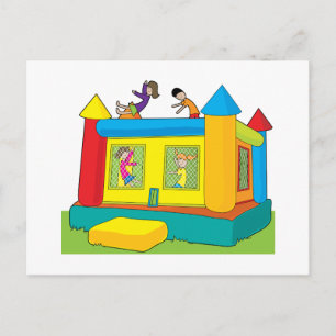 Carte Postale Bounce Castle Kids