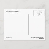 Carte Postale Bounty of fall (Dos)