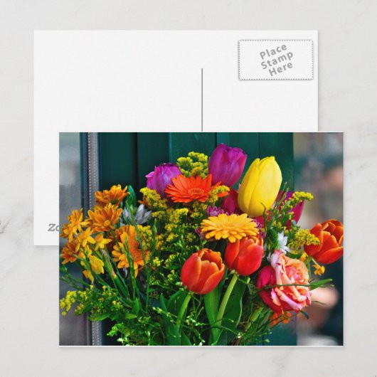Carte Postale bouquet (Devant / Derrière)