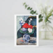 Carte Postale Bouquet avec Little Delft, Paul Cezanne (Debout devant)