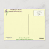 Carte Postale Bouquet coloré (Dos)