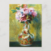 Carte Postale Bouquet dans un vase, peinture de Pierre Auguste R (Devant)