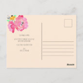 Carte Postale Bouquet d'aquarelle Mason Fleurs de pot Nous avons (Dos)