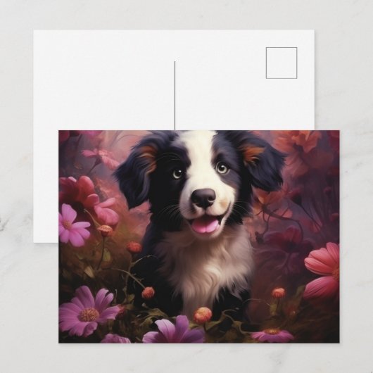 Carte Postale Bouquet de Chiens (Devant / Derrière)