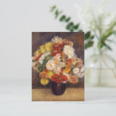 Carte Postale Bouquet de chrysanthèmes | Renoir (Debout devant)