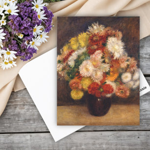 Carte Postale Bouquet de Chrysanthemums Renoir