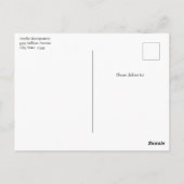 Carte Postale Bouquet de citron aux fleurs blanches Anniversaire (Dos)