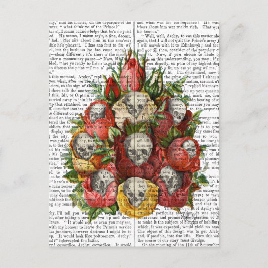 Carte Postale Bouquet de crânes (Devant)