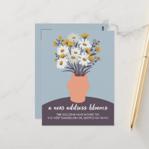 Carte Postale Bouquet de Faire-part mobiles de nouvelles adresse