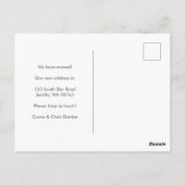 Carte Postale Bouquet de Faire-part mobiles de nouvelles adresse (Dos)