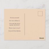 Carte Postale Bouquet de Faire-part mobiles de nouvelles adresse (Dos)