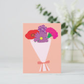 Carte Postale Bouquet de fleurs (Debout devant)