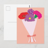 Carte Postale Bouquet de fleurs (Devant / Derrière)