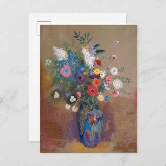 Carte Postale Bouquet de fleurs (Devant / Derrière)