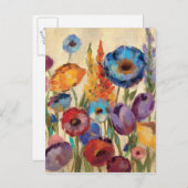 Carte Postale Bouquet de fleurs (Devant / Derrière)