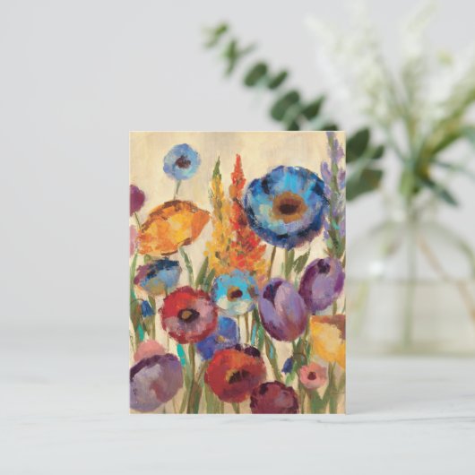 Carte Postale Bouquet de fleurs (Debout devant)