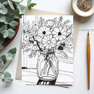 Carte Postale Bouquet de fleurs