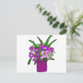 Carte Postale Bouquet de fleurs (Debout devant)