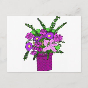 Carte Postale Bouquet de fleurs