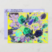 Carte Postale Bouquet de fleurs (Devant / Derrière)