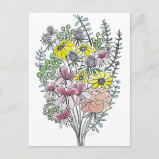 Carte Postale Bouquet de fleurs