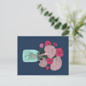 Carte Postale Bouquet de fleurs cérébrales (Debout devant)