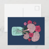 Carte Postale Bouquet de fleurs cérébrales (Devant / Derrière)