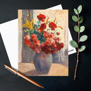 Carte Postale Bouquet de fleurs dans un vase