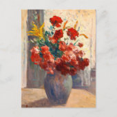 Carte Postale Bouquet de fleurs dans un vase (Devant)