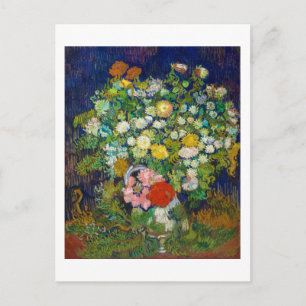 Carte Postale Bouquet de fleurs dans un Vase, Van Gogh