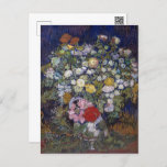 Carte Postale Bouquet de fleurs dans un vase | Van Gogh |<br><div class="desc">Bouquet de fleurs dans un vase est un tableau de 1890 de Vincent van Gogh.</div>