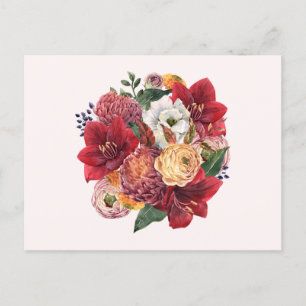 Carte Postale Bouquet de fleurs de jardin vintage