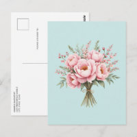 Bouquet de fleurs de pivoine rose jolie
