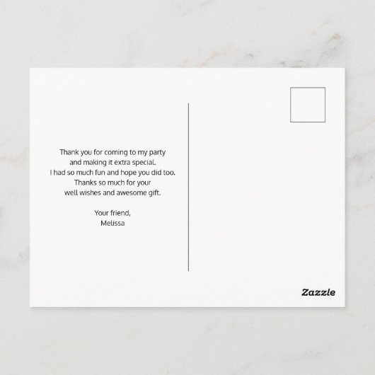 Carte Postale Bouquet de fleurs d'été Whimsical Boho (Dos)