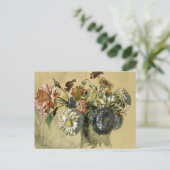 Carte postale Bouquet de fleurs d'Eugène Delacroix (Debout devant)