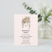 Carte Postale Bouquet de fleurs élégant avec anniversaire de Dre (Debout devant)