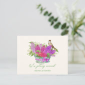 Carte Postale Bouquet de fleurs mariage (Debout devant)