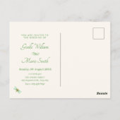 Carte Postale Bouquet de fleurs mariage (Dos)