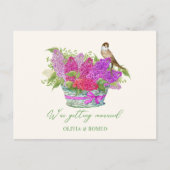 Carte Postale Bouquet de fleurs mariage (Devant)