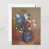 Carte Postale Bouquet de fleurs - Odilon Redon (Devant / Derrière)