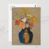 Carte Postale Bouquet de Fleurs | Odilon Redon (Devant / Derrière)