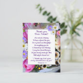 Carte Postale Bouquet de fleurs printanières Merci l'ami (Debout devant)